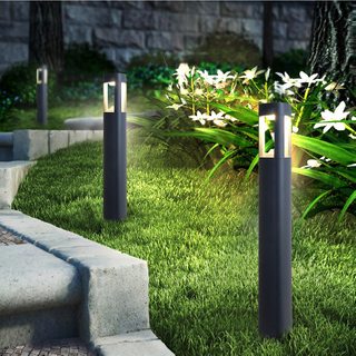 10w garden aluminium bollard light