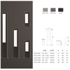 10w garden aluminium bollard light