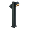 Double head outdoor bollard lights